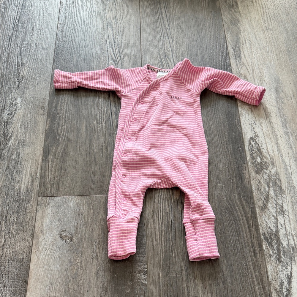 Bonds Pink Striped Kids Footie‎